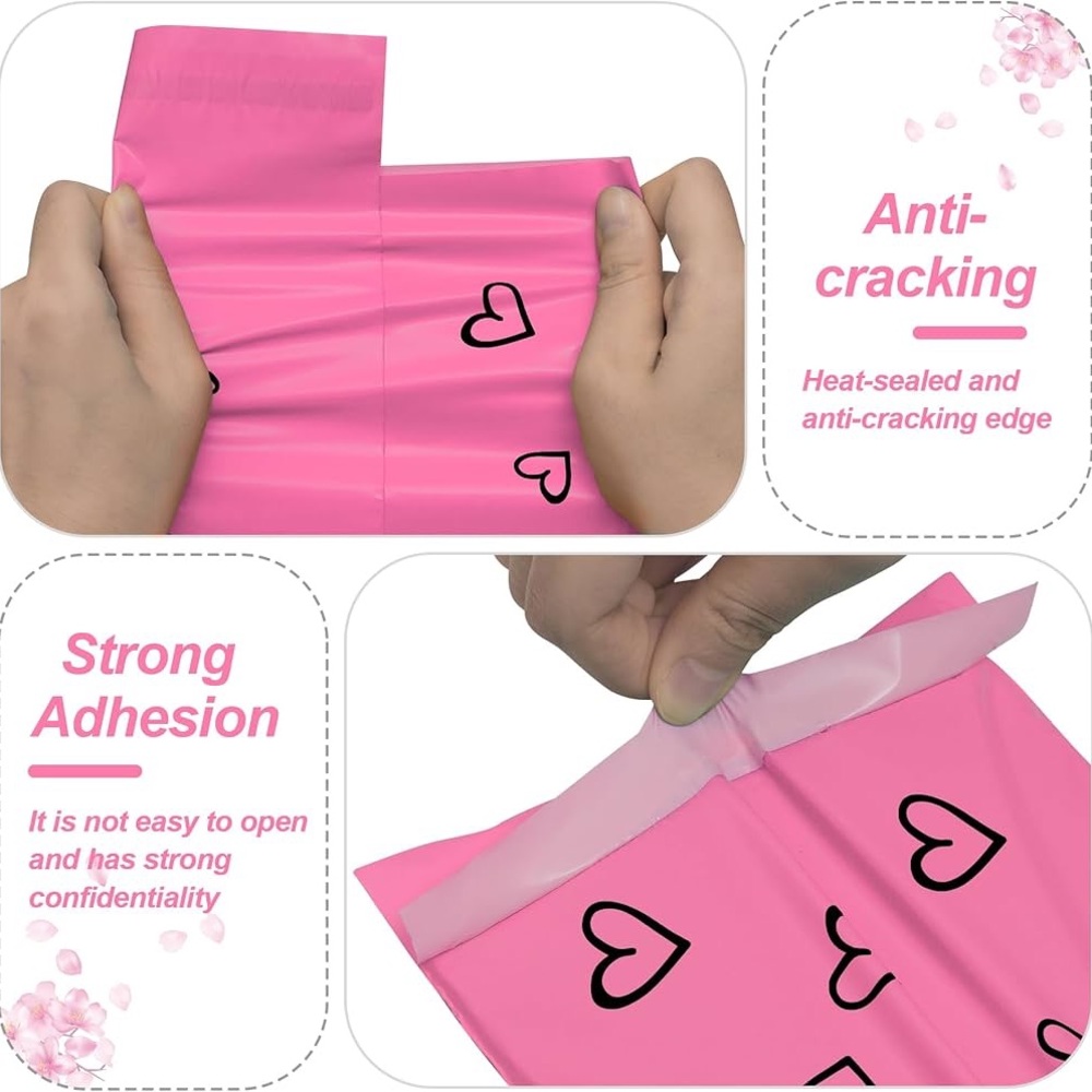 20 Poly Mailer Value Pack - Pink 'Thank You' (6x9”) Qty 20 - Picture 2 of 4